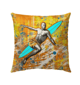 Transform your outdoor space into a serene haven with the Surfing 5 12 Outdoor Pillow. Its calming design brings coastal vibes and unparalleled comfort.